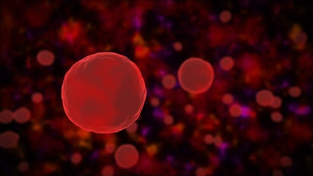 3d rendering of Abstract Cells or Germs or bacteria or microbes under a microscope. 