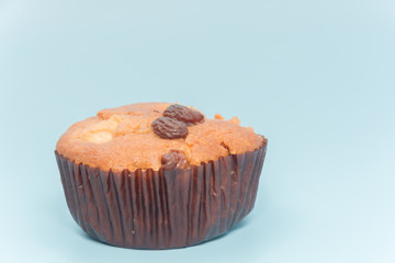 Banana Cup Cakes with raisin topping