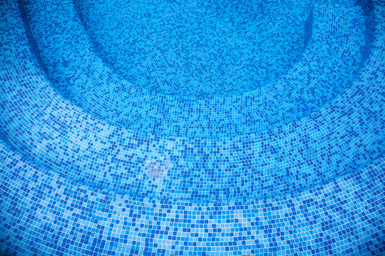 1314253 Steps in the pool of blue mosaic