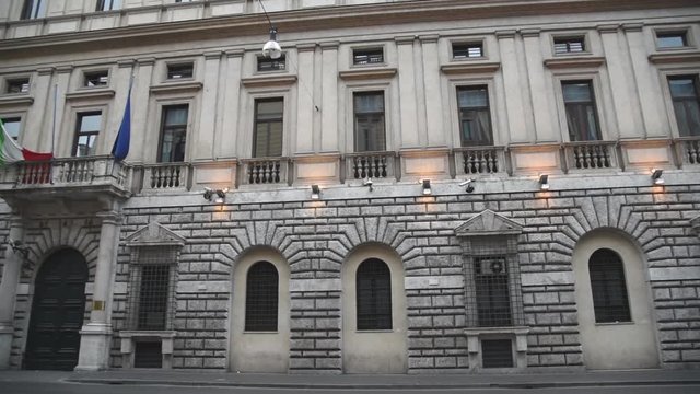 ROME - ITALY - March 2017 -  Ministry of simplification of public administration - Panning