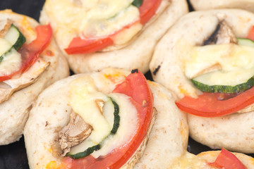 fresh homemade mini pizzas