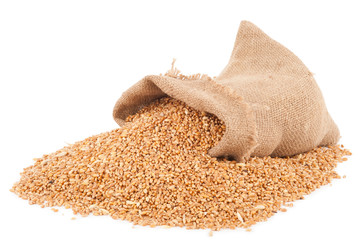 Sack of wheat grains
