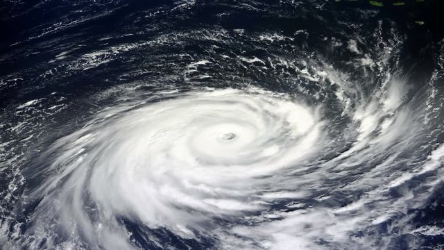 Typhoon, satellite view. Elements of this image furnished by NASA