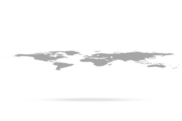 World map, vector illustration