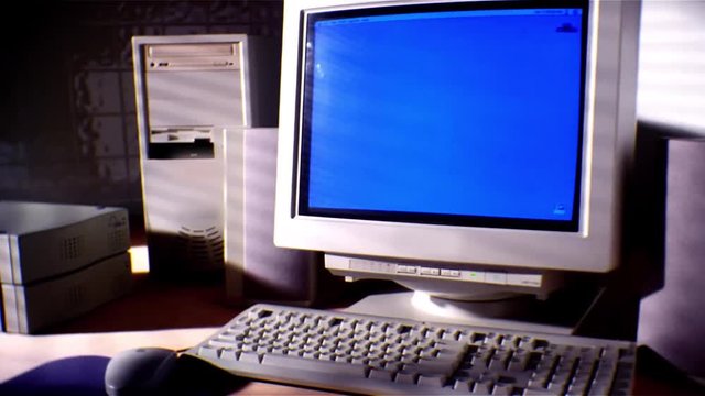 Study of older computer equipment.