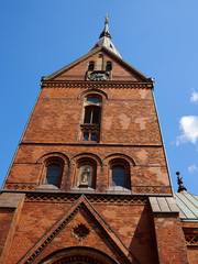 Fototapeta na wymiar Famous St. Mary church in Flensburg Germany