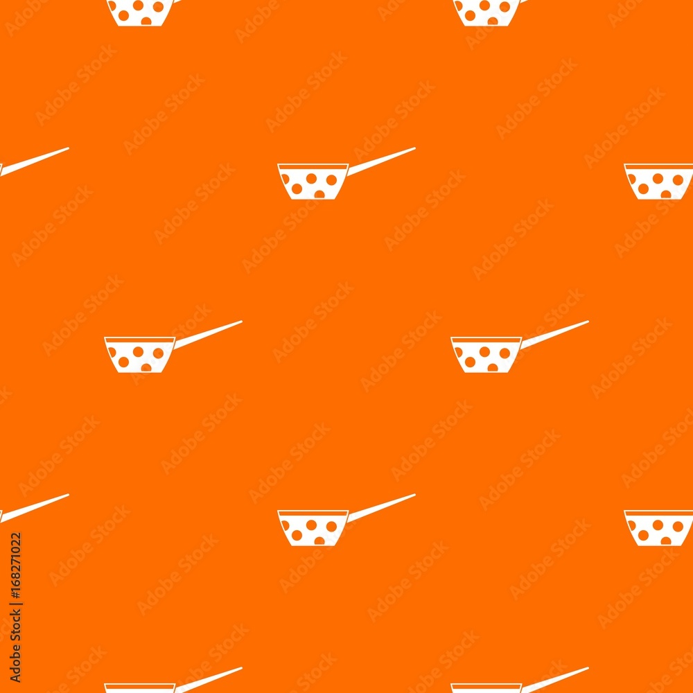 Poster pot with white dots and handle pattern seamless