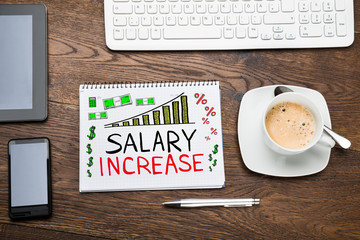 Salary Increase In Notepad