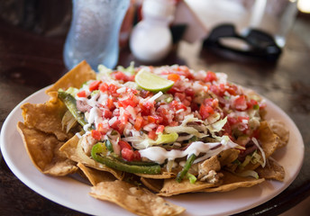 Nachos on the beach