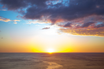 Sunset into the Pacific