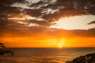 Fototapeta na wymiar Pacific Ocean Sunset