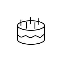 cake icon on white background