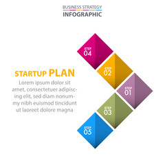 Business Infographics strategy design elements