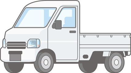 Illustration of light car truck