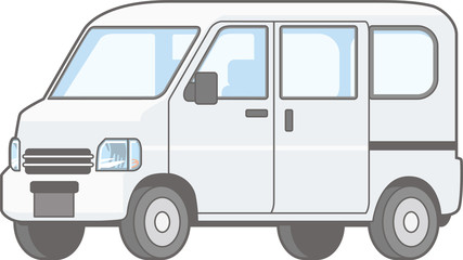 Illustrations of mini car vans