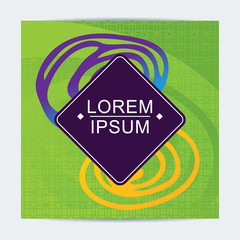 Color neon banners with minimal design. Geometric backgrounds applicable for Banners, Placards, Posters, Flyers etc. Flat cartoon abstract geometric template. Objects isolated on background.