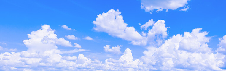 panoramic sky and cloud in summer time with formation storm beautiful art nature background