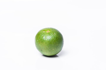 Lime. Fresh fruit  on white background.