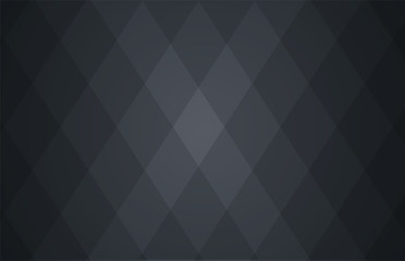 Template of black abstract vector background with a pattern of rhombuses