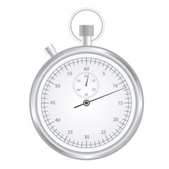 Stopwatch on a white background. Vector illustration.