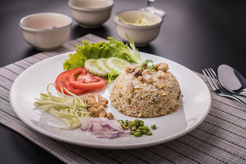 fried rice with fish