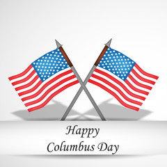 illustration of elements of Columbus Day background