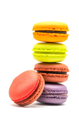 Tower of sweet macarons