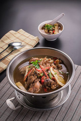 Chinese traditional braised chicken,