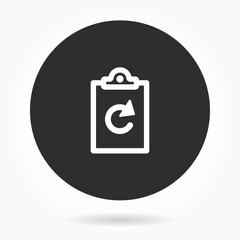 Clipboard - vector icon.