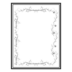 Frame of twig card