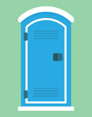 Mobile or portable toilet icon