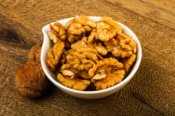 Opened walnuts