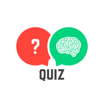 question mark and brain like quiz