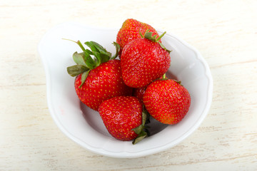 Strawberry in the bowl