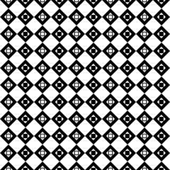Square black seamless pattern