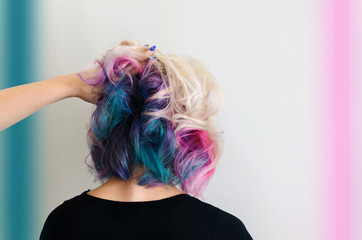 Beautiful unicorn hair