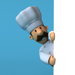 Fun chef - 3D Illustration