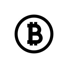 Bitcoins icon on white background