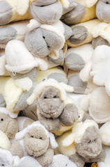 Sheep toys background