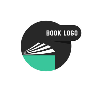 black round book logo