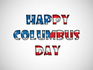 illustration of elements of Columbus Day background