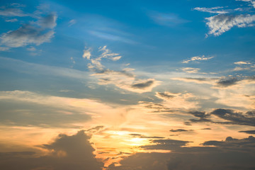 Fototapeta premium Sunset sky