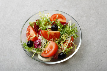 Fresh salad for healthy eating