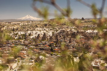 View of Goreme, old city of Cappadocia, Turkey