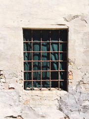 Iron grating of a window (Pesaro, Italy)