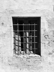 Iron grating of a window - Black and White (Pesaro, Italy)
