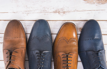 Men shoes collection - different models and colors