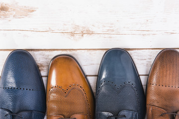 Men shoes collection - different models and colors