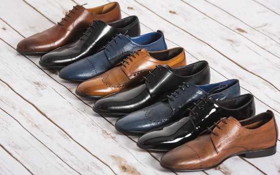 Men shoes collection - different models and colors