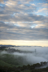 View from Lithgow contryside town in NSW Australia
